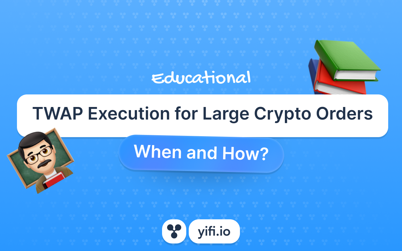 TWAP Execution for Large Crypto Orders: When and How