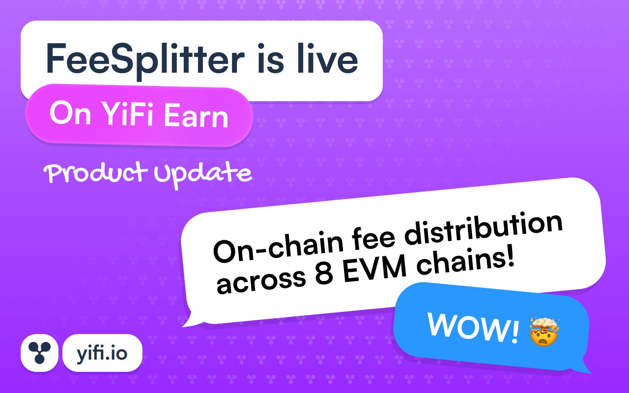 FeeSplitter: on-chain fee distribution for YiFi partners