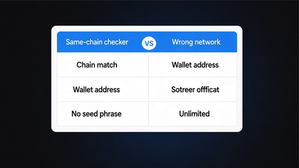 Comparison UI: open an approval checker on the same chain and wallet