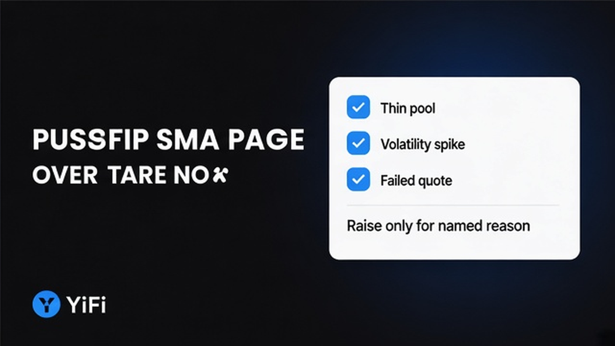 Checklist board of named reasons before raising swap slippage tolerance